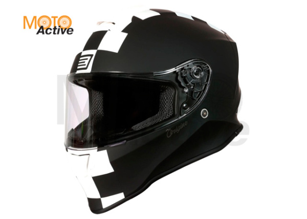 Шлем (интеграл) Origine Dinamo Contest, белый/черный матовый